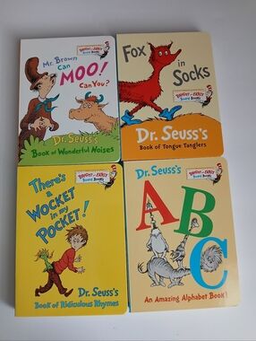 Dr. Seuss Little Green Box of Bright & Early Board Books - Green/Red/Blue/Yellow